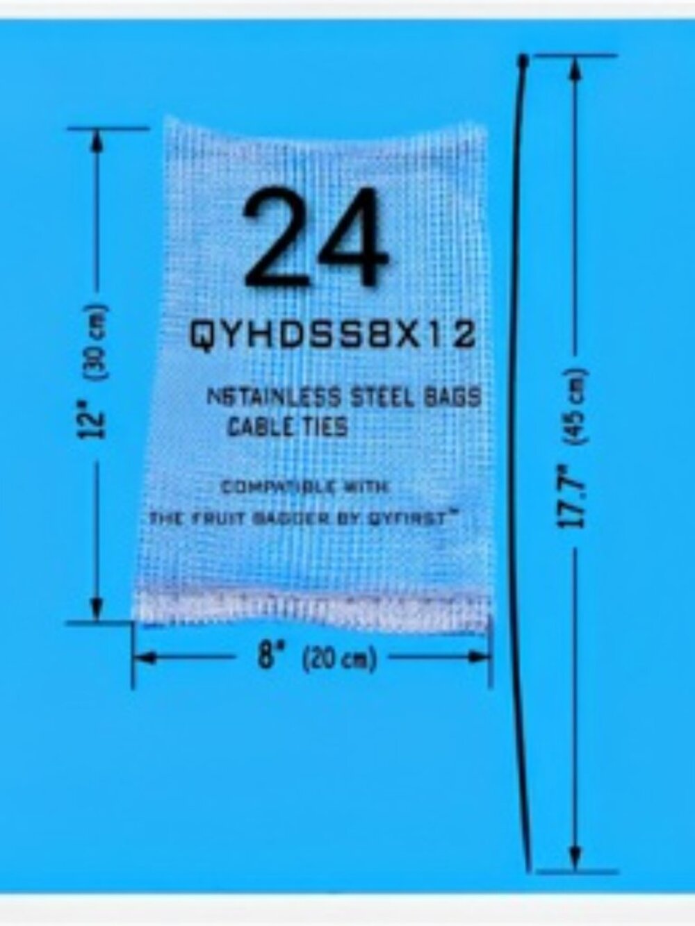 Fruit Protection Wire Mesh Bags - 1 Pkg - Large - New/Opened Pkg - Picture 8 of 8